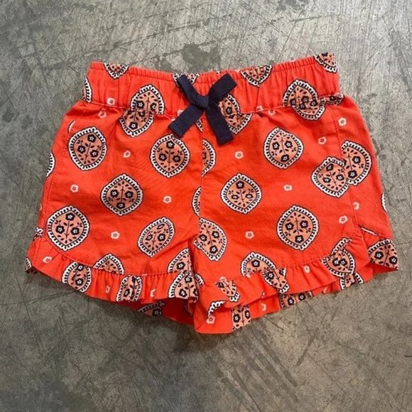 Paisley Orange Blue Shorts Just One You Carter's - Picture 2 of 2